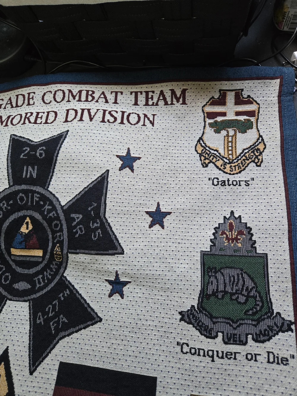 2nd Brigade Combat Team 1st Armored Division Baumholder Germany Patch Tapestry
